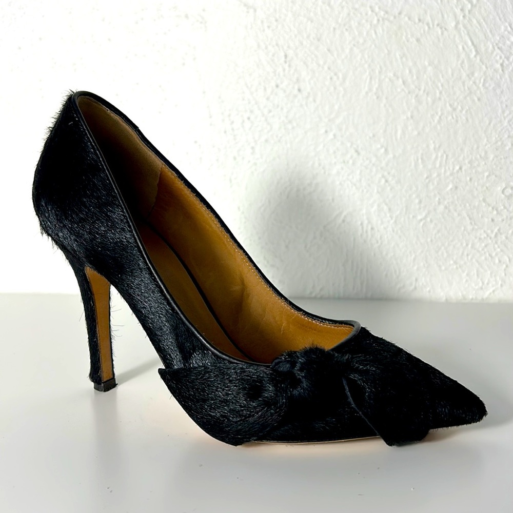 Isabel Marant Black Calf Hair Pump 37 - Picture 2 of 9